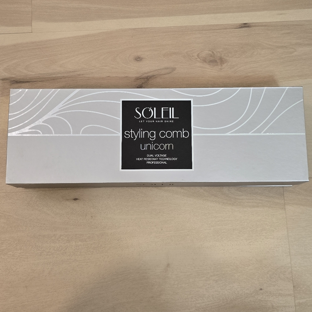Soleil Styling Comb Unicorn Dual Voltage Heat Resistant Technology Professional